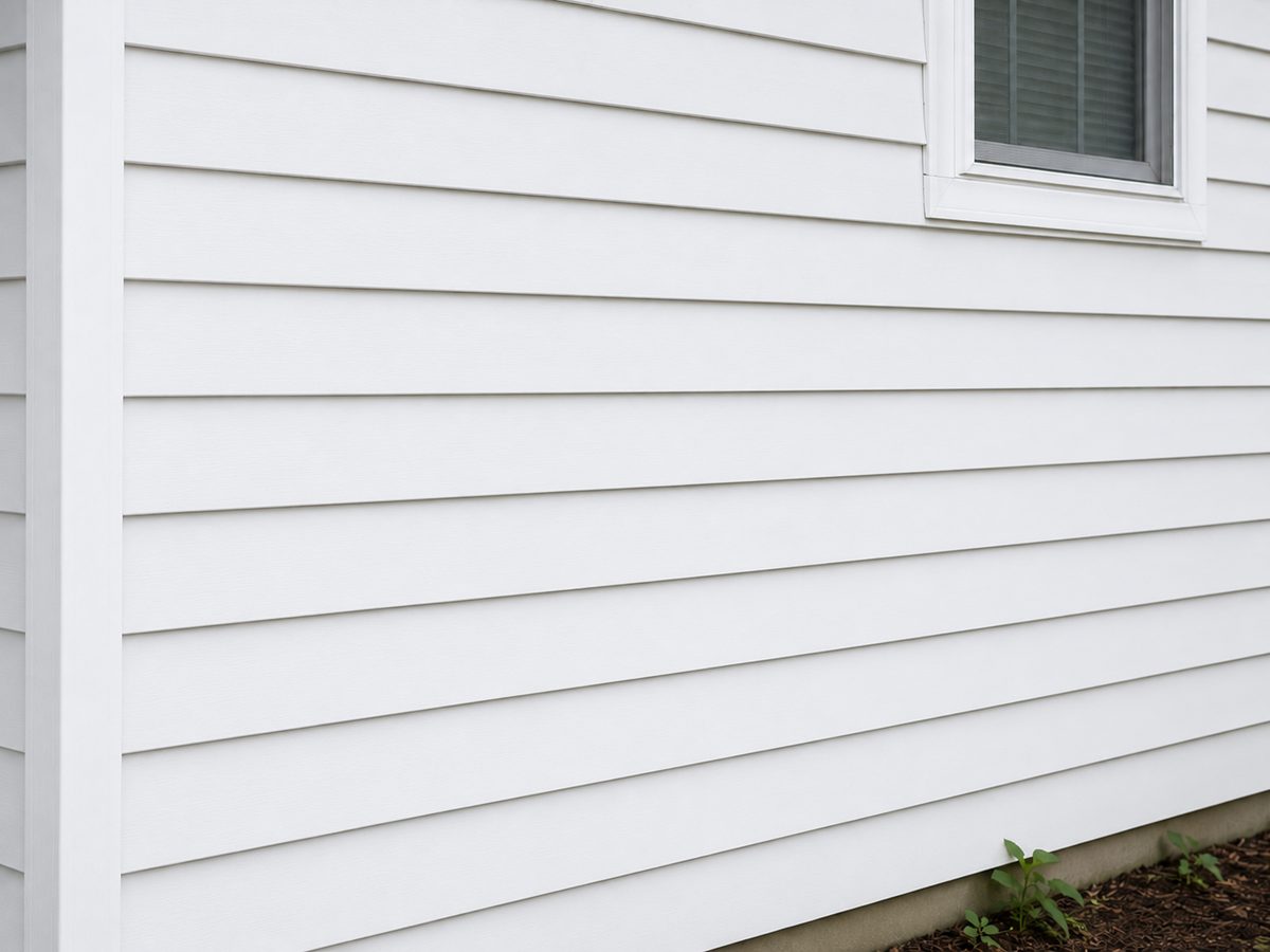 Clean siding and gutter line